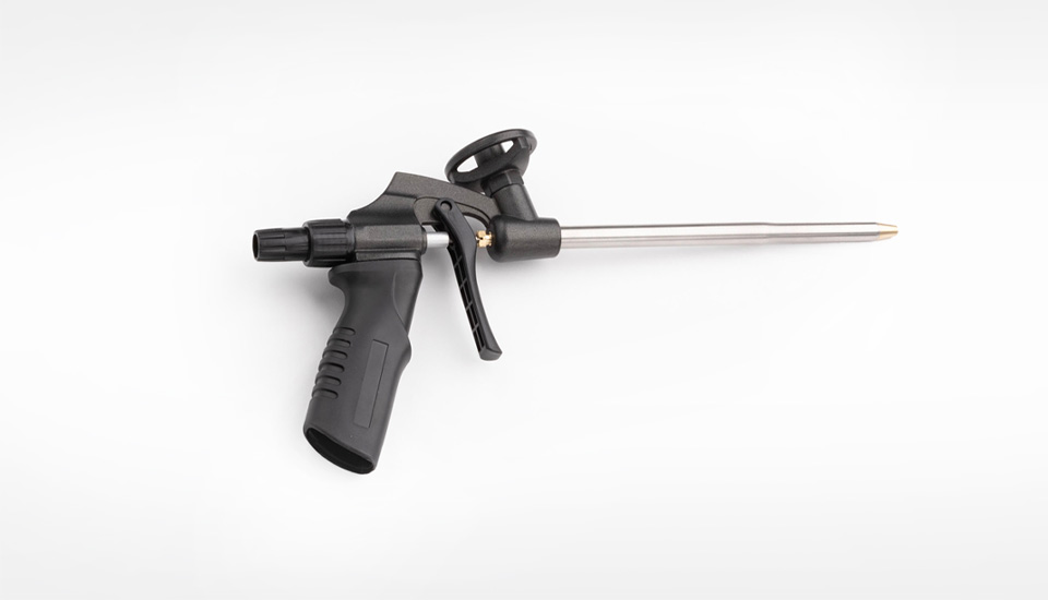 DIY foam dispensing gun