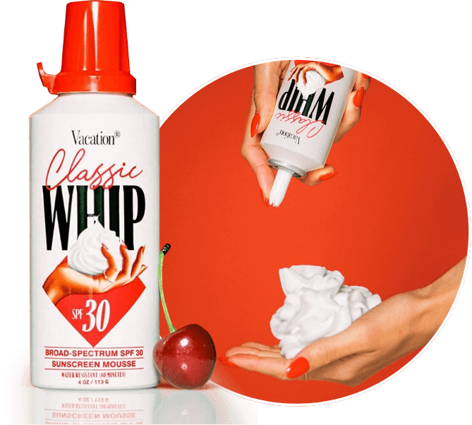 A Can of Vacation Brand Classic Whip Sunscreen Mousse